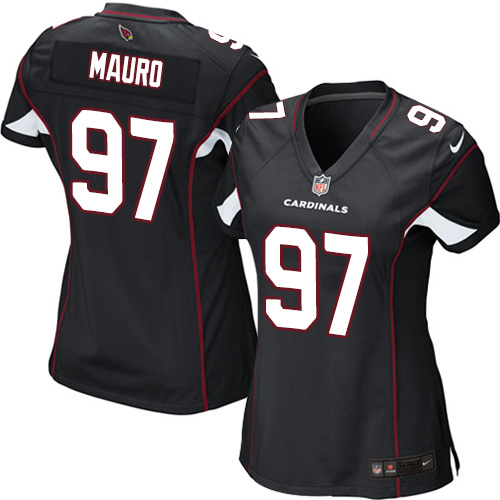Women's Nike Arizona Cardinals #97 Josh Mauro Game Black Alternate NFL Jersey