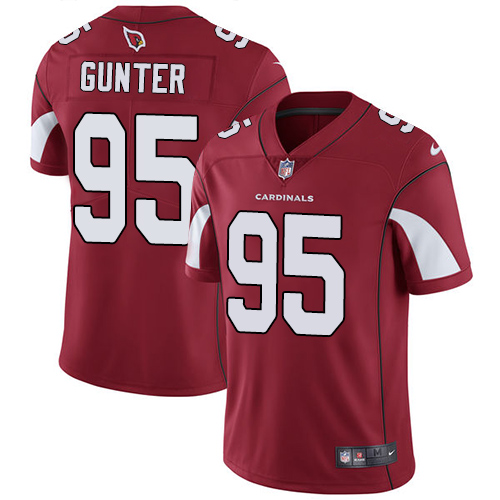 Youth Nike Arizona Cardinals #95 Rodney Gunter Red Team Color Vapor Untouchable Limited Player NFL Jersey