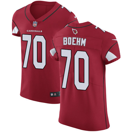 Men's Nike Arizona Cardinals #70 Evan Boehm Elite Red Team Color NFL Jersey