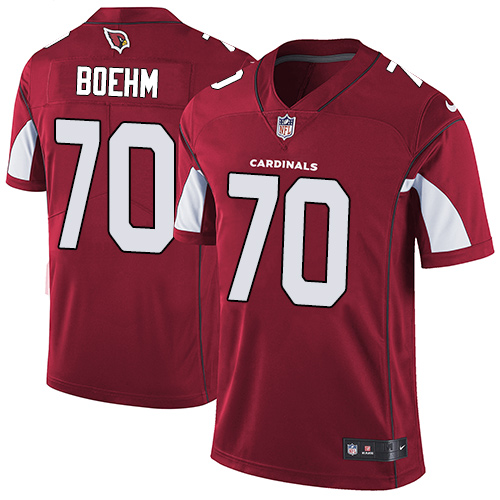 Men's Nike Arizona Cardinals #70 Evan Boehm Red Team Color Vapor Untouchable Limited Player NFL Jersey