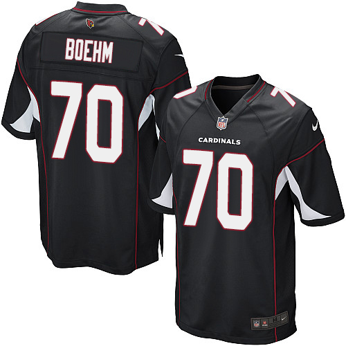 Men's Nike Arizona Cardinals #70 Evan Boehm Game Black Alternate NFL Jersey