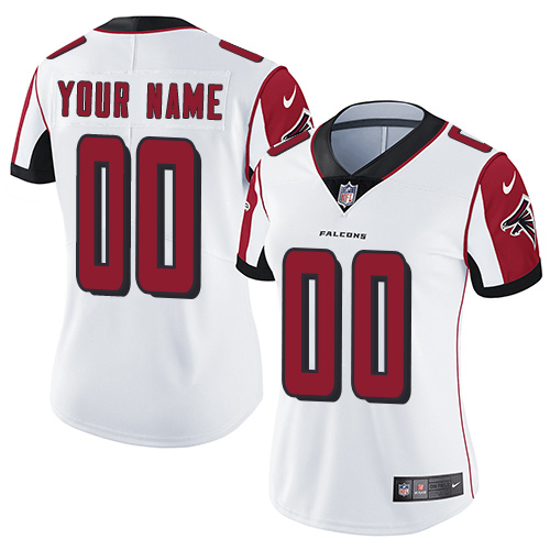 Women's Nike Atlanta Falcons Customized White Vapor Untouchable Custom Limited NFL Jersey