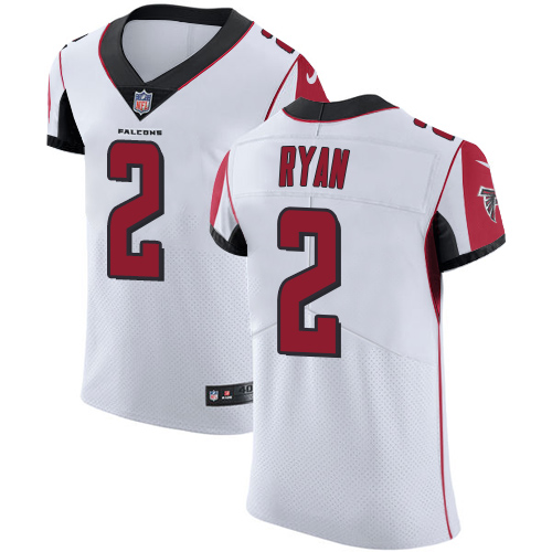 Men's Nike Atlanta Falcons #2 Matt Ryan White Vapor Untouchable Elite Player NFL Jersey
