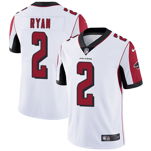 Men's Nike Atlanta Falcons #2 Matt Ryan White Vapor Untouchable Limited Player NFL Jersey