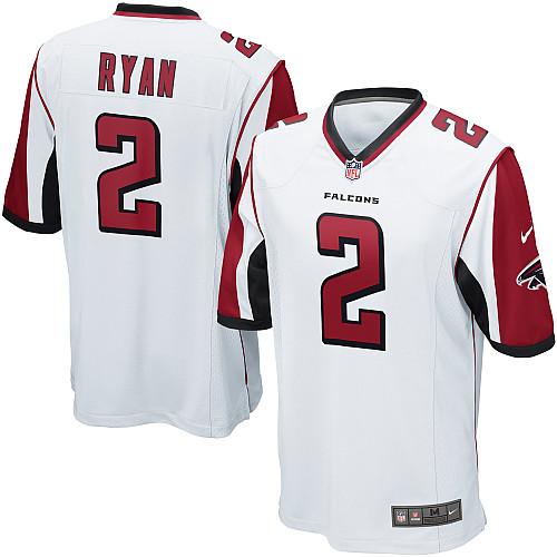 Men's Nike Atlanta Falcons #2 Matt Ryan Game White NFL Jersey