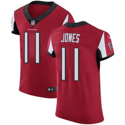 Men's Nike Atlanta Falcons #11 Julio Jones Red Team Color Vapor Untouchable Elite Player NFL Jersey