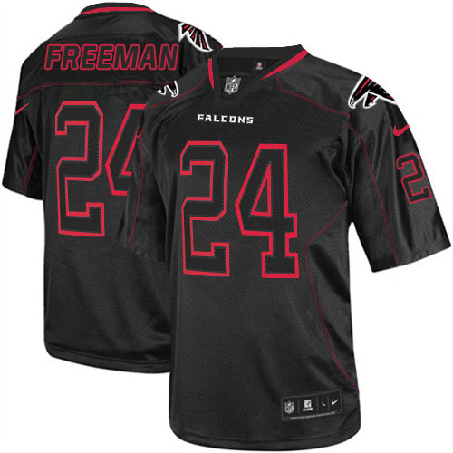 Men's Nike Atlanta Falcons #24 Devonta Freeman Elite Lights Out Black NFL Jersey