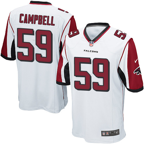 Men's Nike Atlanta Falcons #59 De'Vondre Campbell Game White NFL Jersey