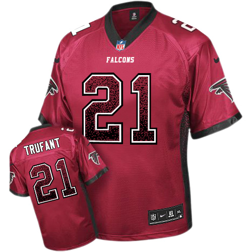 Men's Nike Atlanta Falcons #21 Desmond Trufant Elite Red Drift Fashion NFL Jersey