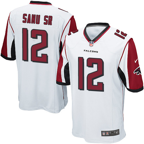 Men's Nike Atlanta Falcons #12 Mohamed Sanu Game White NFL Jersey