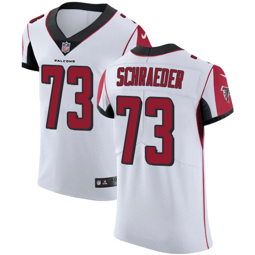 Men's Nike Atlanta Falcons #73 Ryan Schraeder White Vapor Untouchable Elite Player NFL Jersey