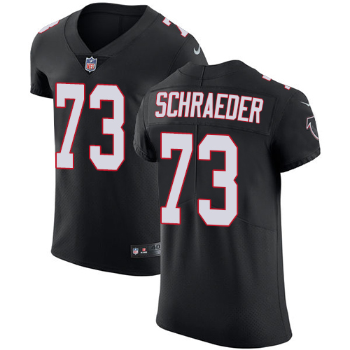 Men's Nike Atlanta Falcons #73 Ryan Schraeder Black Alternate Vapor Untouchable Elite Player NFL Jersey