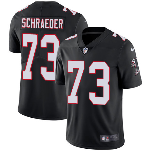 Men's Nike Atlanta Falcons #73 Ryan Schraeder Black Alternate Vapor Untouchable Limited Player NFL Jersey