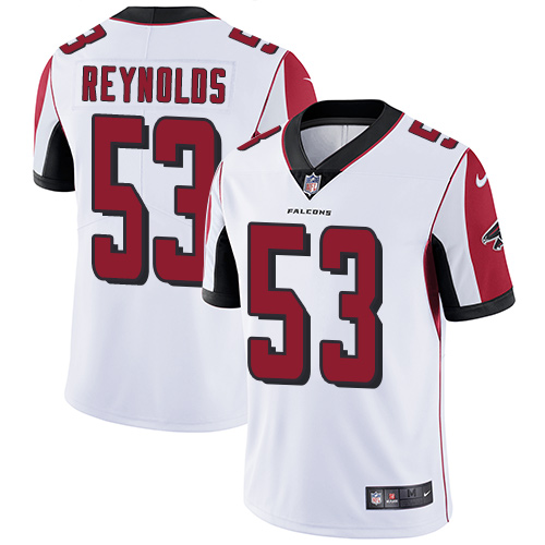 Men's Nike Atlanta Falcons #53 LaRoy Reynolds White Vapor Untouchable Limited Player NFL Jersey
