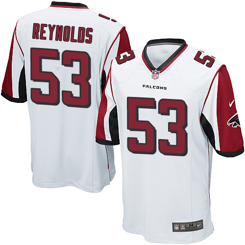 Men's Nike Atlanta Falcons #53 LaRoy Reynolds Game White NFL Jersey