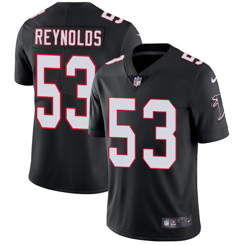 Men's Nike Atlanta Falcons #53 LaRoy Reynolds Black Alternate Vapor Untouchable Limited Player NFL Jersey