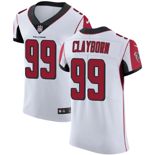 Men's Nike Atlanta Falcons #99 Adrian Clayborn White Vapor Untouchable Elite Player NFL Jersey