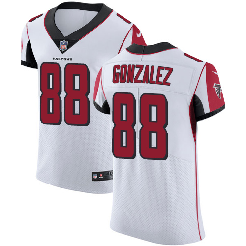 Men's Nike Atlanta Falcons #88 Tony Gonzalez White Vapor Untouchable Elite Player NFL Jersey