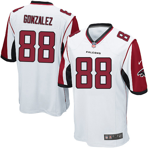 Men's Nike Atlanta Falcons #88 Tony Gonzalez Game White NFL Jersey