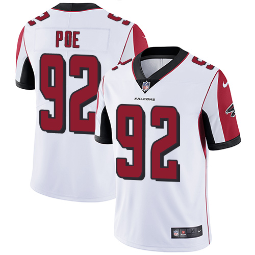 Men's Nike Atlanta Falcons #92 Dontari Poe White Vapor Untouchable Limited Player NFL Jersey