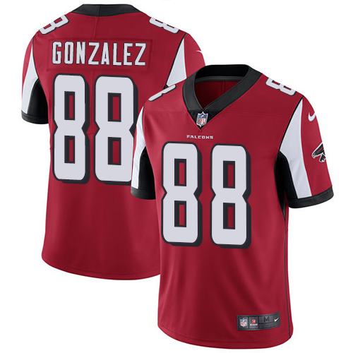 Youth Nike Atlanta Falcons #88 Tony Gonzalez Red Team Color Vapor Untouchable Elite Player NFL Jersey