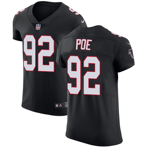 Men's Nike Atlanta Falcons #92 Dontari Poe Black Alternate Vapor Untouchable Elite Player NFL Jersey