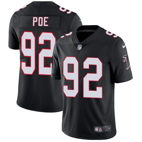 Youth Nike Atlanta Falcons #92 Dontari Poe Black Alternate Vapor Untouchable Elite Player NFL Jersey