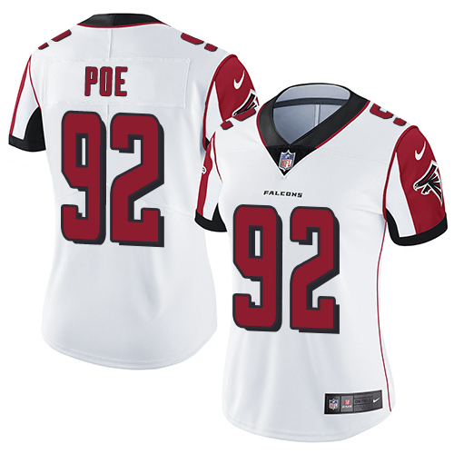 Women's Nike Atlanta Falcons #92 Dontari Poe White Vapor Untouchable Elite Player NFL Jersey