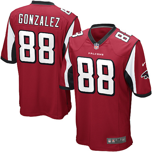Youth Nike Atlanta Falcons #88 Tony Gonzalez Game Red Team Color NFL Jersey