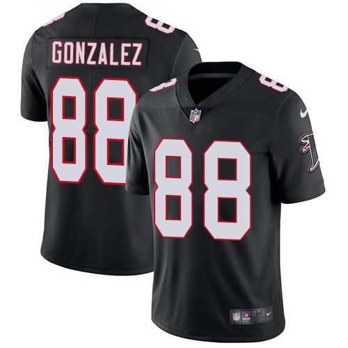 Youth Nike Atlanta Falcons #88 Tony Gonzalez Black Alternate Vapor Untouchable Elite Player NFL Jersey