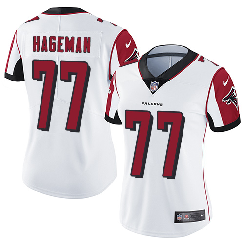 Women's Nike Atlanta Falcons #77 Ra'Shede Hageman White Vapor Untouchable Elite Player NFL Jersey
