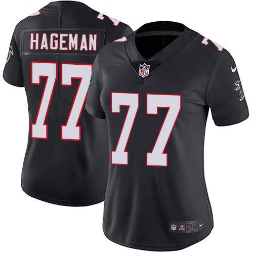 Women's Nike Atlanta Falcons #77 Ra'Shede Hageman Black Alternate Vapor Untouchable Elite Player NFL Jersey