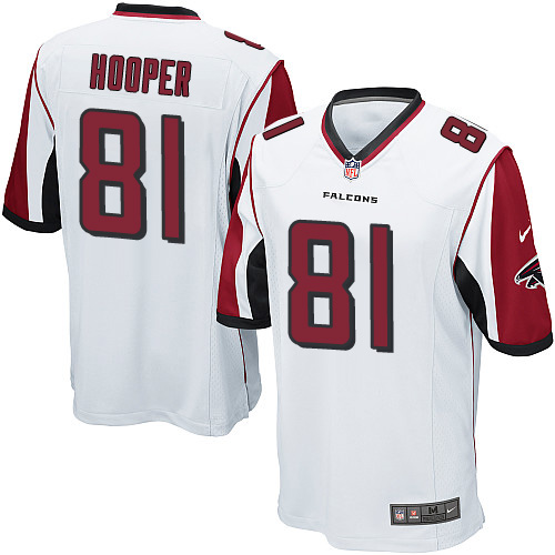 Men's Nike Atlanta Falcons #81 Austin Hooper Game White NFL Jersey