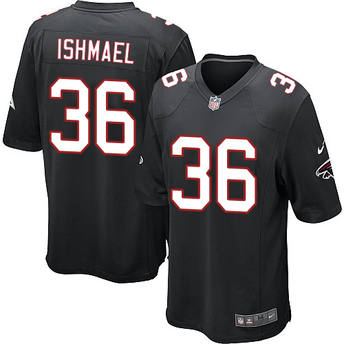 Men's Nike Atlanta Falcons #36 Kemal Ishmael Game Black Alternate NFL Jersey