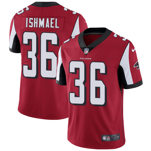 Youth Nike Atlanta Falcons #36 Kemal Ishmael Red Team Color Vapor Untouchable Limited Player NFL Jersey