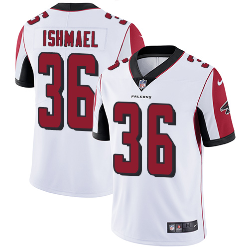 Youth Nike Atlanta Falcons #36 Kemal Ishmael White Vapor Untouchable Elite Player NFL Jersey
