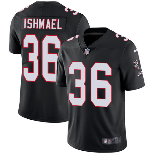Youth Nike Atlanta Falcons #36 Kemal Ishmael Black Alternate Vapor Untouchable Limited Player NFL Jersey