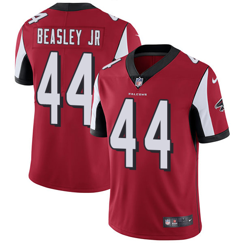 Men's Nike Atlanta Falcons #44 Vic Beasley Red Team Color Vapor Untouchable Limited Player NFL Jersey
