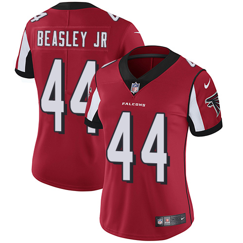 Women's Nike Atlanta Falcons #44 Vic Beasley Red Team Color Vapor Untouchable Elite Player NFL Jersey