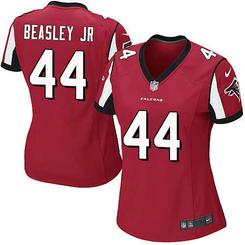 Women's Nike Atlanta Falcons #44 Vic Beasley Game Red Team Color NFL Jersey
