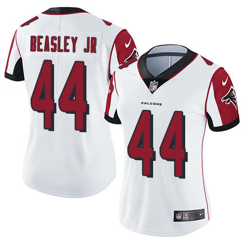 Women's Nike Atlanta Falcons #44 Vic Beasley White Vapor Untouchable Elite Player NFL Jersey