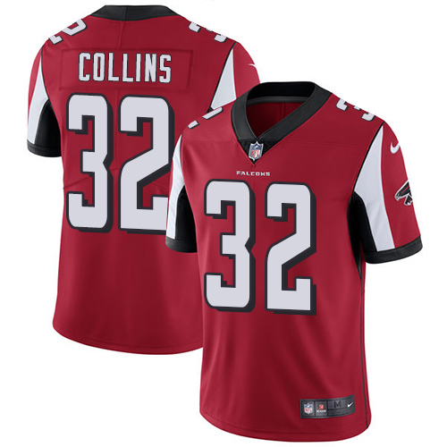 Men's Nike Atlanta Falcons #32 Jalen Collins Red Team Color Vapor Untouchable Limited Player NFL Jersey