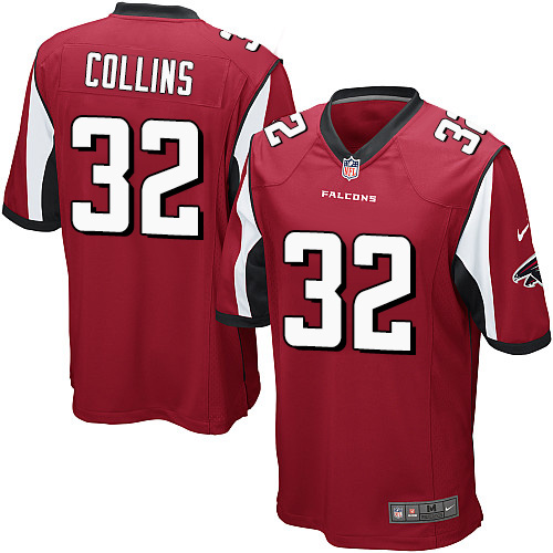 Men's Nike Atlanta Falcons #32 Jalen Collins Game Red Team Color NFL Jersey
