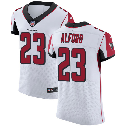 Men's Nike Atlanta Falcons #23 Robert Alford White Vapor Untouchable Elite Player NFL Jersey