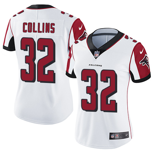 Women's Nike Atlanta Falcons #32 Jalen Collins White Vapor Untouchable Elite Player NFL Jersey