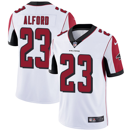 Men's Nike Atlanta Falcons #23 Robert Alford White Vapor Untouchable Limited Player NFL Jersey
