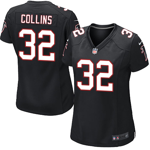 Women's Nike Atlanta Falcons #32 Jalen Collins Game Black Alternate NFL Jersey