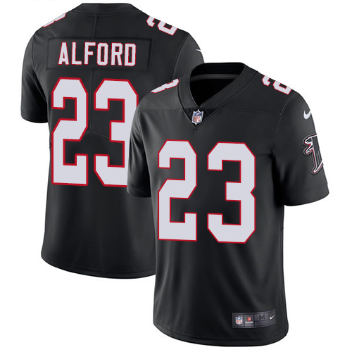 Men's Nike Atlanta Falcons #23 Robert Alford Black Alternate Vapor Untouchable Limited Player NFL Jersey