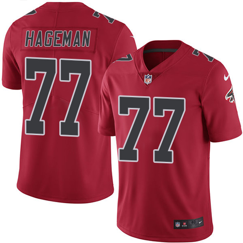 Men's Nike Atlanta Falcons #77 Ra'Shede Hageman Elite Red Rush Vapor Untouchable NFL Jersey
