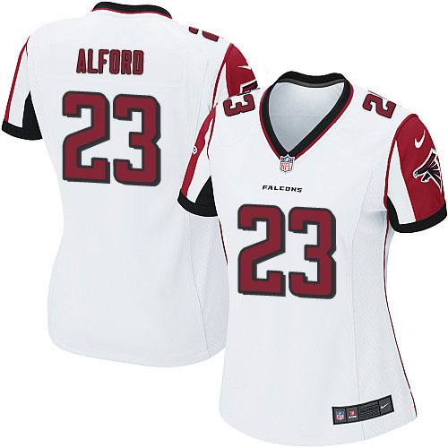 Women's Nike Atlanta Falcons #23 Robert Alford Game White NFL Jersey